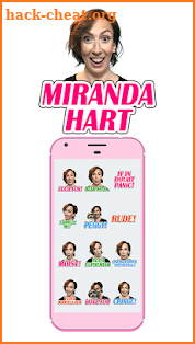 Miranda Hart Stickers screenshot