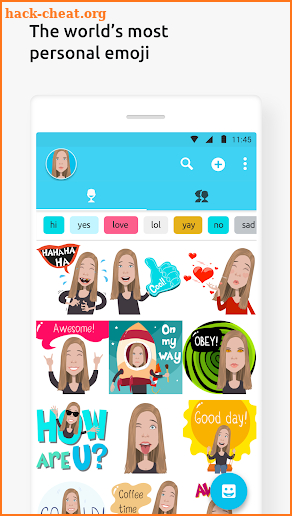 Mirror Emoji Keyboard & Sticker Maker screenshot