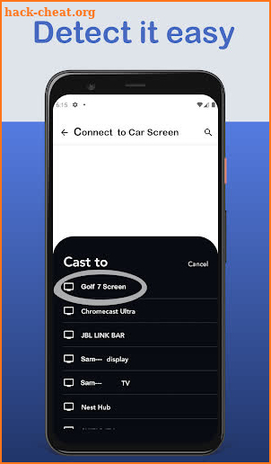 Mirror Link Phone Car Screen screenshot