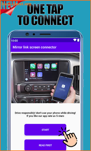 Mirror link screen connector screenshot