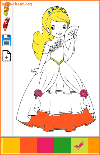 Miss Barbie princess - color book screenshot