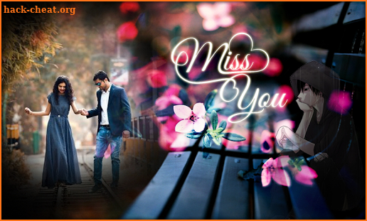 Miss you images - miss you photo frame screenshot