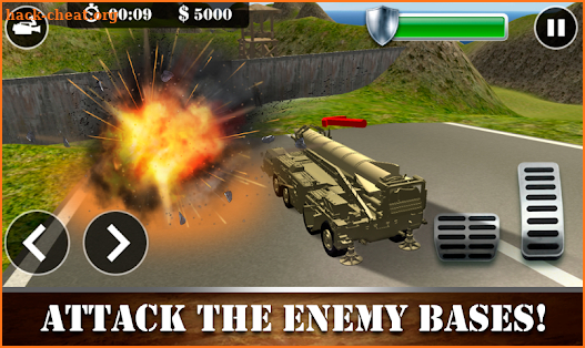 Missile Attack Army Truck 2018 Free screenshot