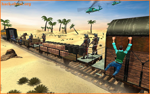 Mission Counter Attack Train Robbery Shooting Game screenshot