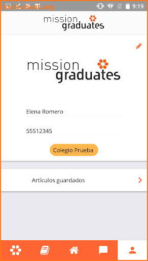 Mission Graduates App screenshot