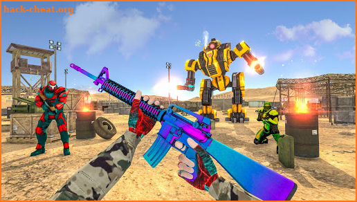 Mission Real Robot Counter Shooting Game screenshot