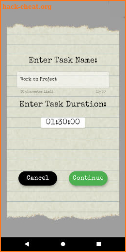 Mission: Task screenshot