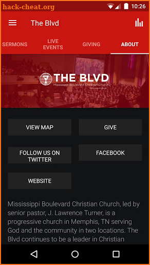 Mississippi Boulevard Church screenshot