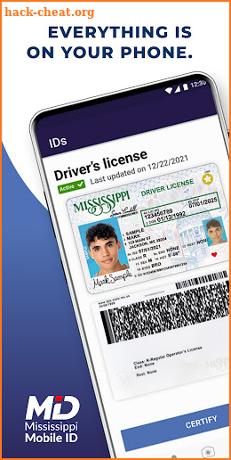 Mississippi Mobile ID screenshot