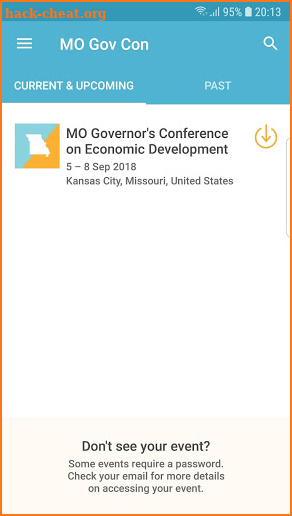 Missouri Governor's Conference screenshot