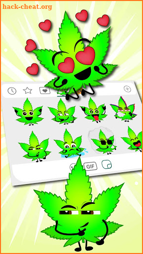 Mister Neon Weed Emoji Stickers screenshot
