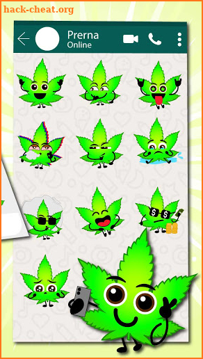 Mister Neon Weed Emoji Stickers screenshot