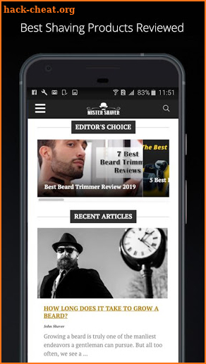 Mister Shaver -  Men's Shaving Products Reviewed screenshot