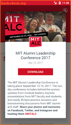 MIT Alumni Association Events screenshot