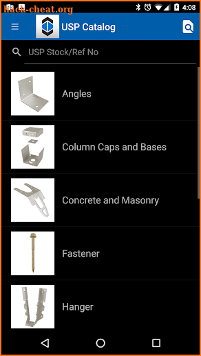 MiTek USP Product Catalog screenshot