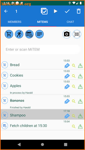 MiTems - Cloud Organizer & Chat & OCR/Barcodescan screenshot