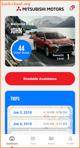 Mitsubishi Motors Road Assist+ screenshot