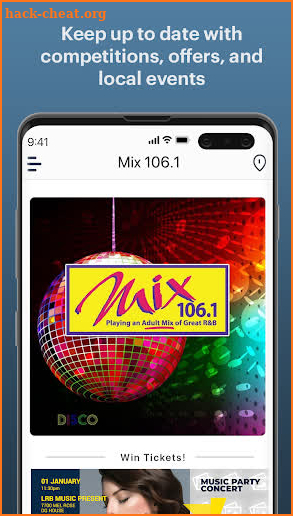 Mix 106.1 screenshot