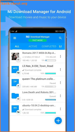 MJ Downloader - Accelerate and Organize Downloads screenshot