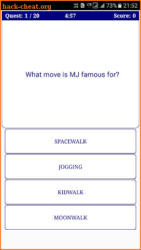 MJ Quiz screenshot