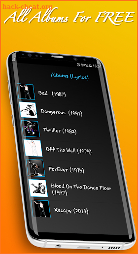 MJ Songs and Lyrics screenshot