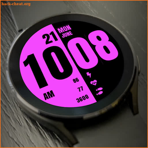 MJ232 Digital Watch Face screenshot