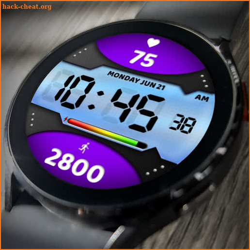 MJ255 Digital Watch Face screenshot