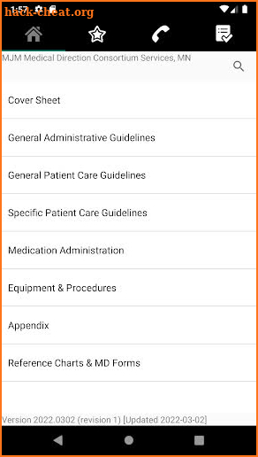 MJM Patient Guidelines screenshot