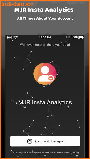 MJR Insta Analytics screenshot