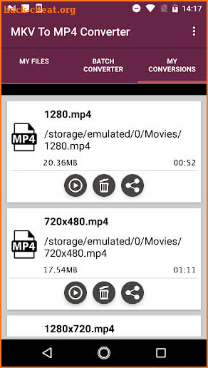MKV To MP4 Converter screenshot