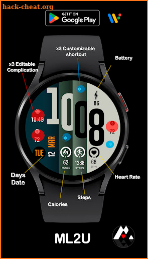 ML2U 147 Watch Face screenshot