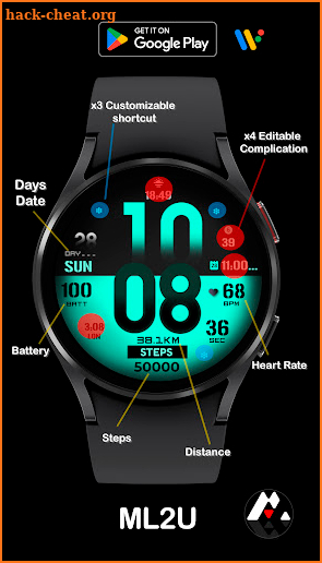 ML2U 152 Watch Face screenshot