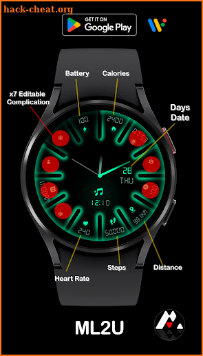 ML2U 153 Watch Face screenshot