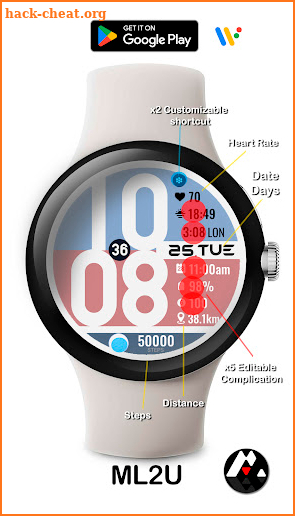 ML2U 195 Watch Face screenshot