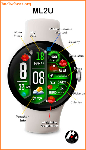 ML2U 262 Watch Face screenshot