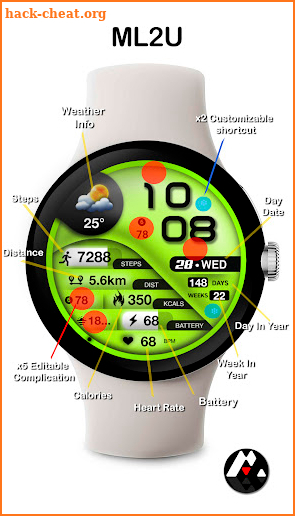 ML2U 265 Watch Face screenshot