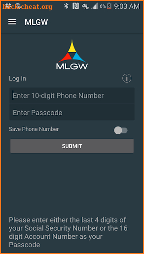 MLGW screenshot