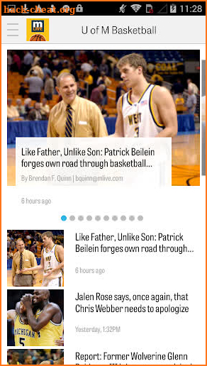 MLive.com: Michigan Hoops News screenshot