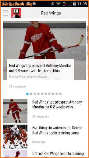 MLive.com: Red Wings News screenshot