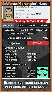 MMA Manager screenshot
