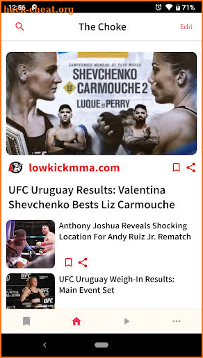 MMA News - The Choke screenshot