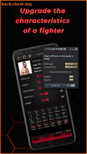 MMA Simulator: Fight manager screenshot