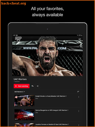 MMA TV screenshot