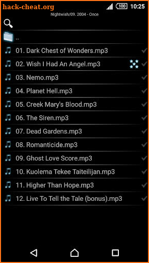 mMusic Audio Player screenshot