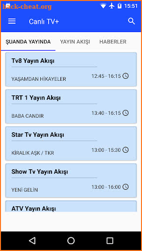 Mobil TV Rehberi Radyo Türkiye screenshot