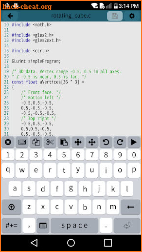 Mobile C { C/C++ Compiler } screenshot