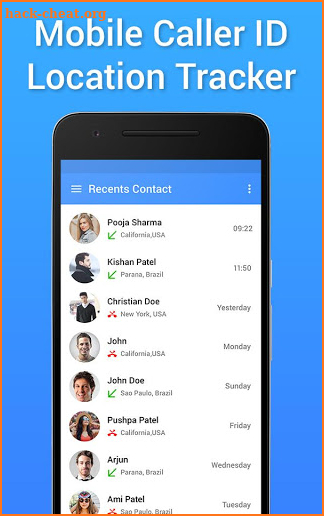 Mobile Caller ID Location Tracker screenshot