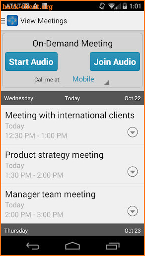 Mobile Conference Connect screenshot
