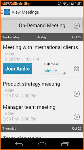 Mobile Conference Connect screenshot