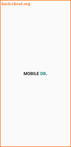 Mobile DB screenshot